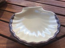 Lot de 6 coquilles Saint Jacques en céramique de la marque E