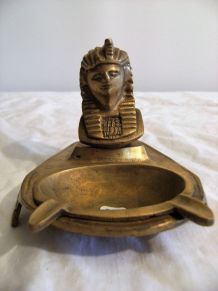 Cendrier vide poche bronze tête de pharaon égypte