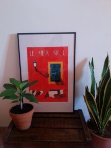 Affiche Illustration aux feutres - Le vieux Nice -
