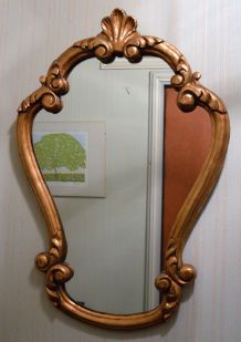 Miroir bois  doré