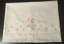 Drap et taie d’oreiller bébé vintage 60´s