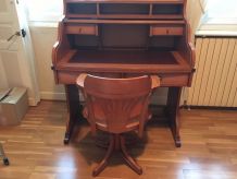 Ensemble bureau, chaise, étagères, armoire Gautier