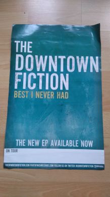 Affiche de concert et promotion EP de "The Downtown Fiction"