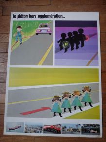 Affiche pédagogique de sécurité routière ANTAR
