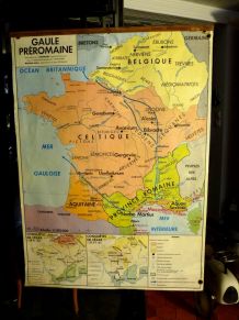 Ancienne carte scolaire rare