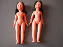 2 poupées jouets de bazar vintage
