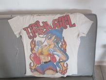 tricot fille manches courte 11/12ans