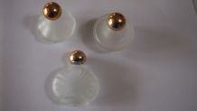 3 PETITES BOUTEILLES EN VERRE PARFUM VIDE