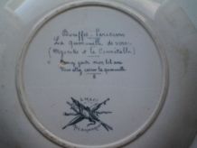 Assiette Bouffes Parisiennes 20 Cm Creil &amp; Montereau 