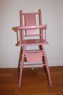 ancienne chaise haute pour poupées