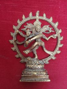 Shiva en bronze doré - XXème siècle - 15 cm de haut