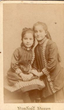 photo ancienne 2 enfants vers 1900