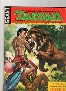 bande dessinée Tarzan géant de 1972