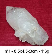 Lot de 4 - Cristal de roche  - 516 g