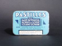 Pastilles Menthol Borate Cocaïne / Collection de Boites