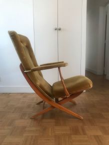 Lot de 3 fauteuils scandinaves 70's