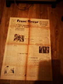journal original d'époque franc tireur no de sept.1944 