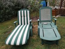 chaises longues de jardin