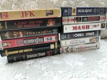 12 cassettes DVD/vhs