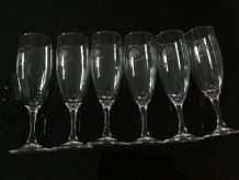 6 verres à champagne 