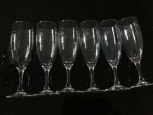 6 verres à champagne 