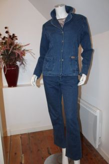 Ensemble pantalon en jean "Christine Laure" T 40 TBétat