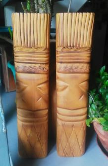 deux sculptures sur bois - Artisanat 