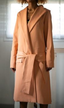Manteau trench corail neuf