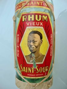 Bouteille de rhum Saint-Sour années 30