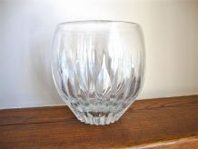 Vase coupe en cristal taillé