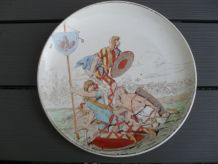 lot 2 assiettes XIXe drapeau "souvenir français"