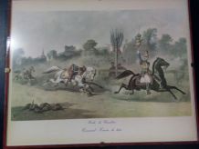 Lithographie chevaux