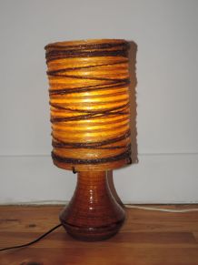 Lampe à poser en céramique - Potiers d'Accolay circa 1960