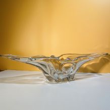 Coupe de fruits en verre cristal
