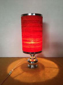 Lampe année 70 orange 