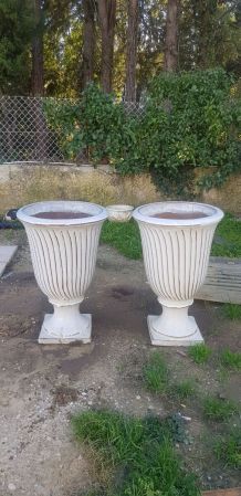 Paire de grands pots italiens céramique 