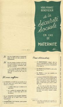 Série 6 Feuillets Sécurité Sociale 1946