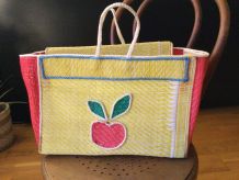 Sac cabas vintage style scoubidou 