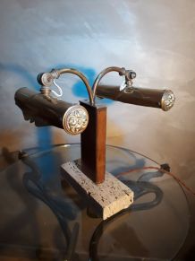 lampe de bureau  laiton  ( notaire)  1920  a30  art deco  av