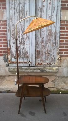 Lampadaire table d'appoint 1960