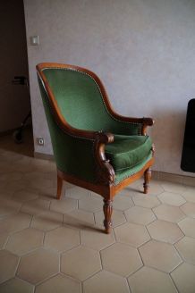 Deux fauteuils à crosse Napoléon III