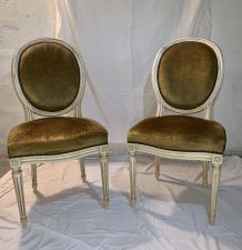 Chaises médaillon style Louis XVI