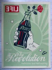 Exceptionnelle Lithographie Originale par Wale's Bambose 