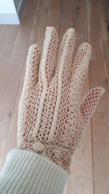 Paire de gant en crochet fait main