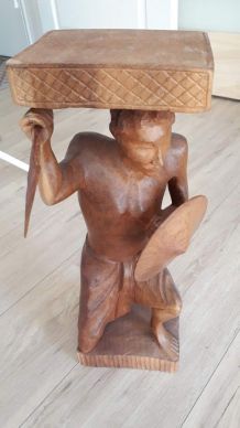 Sculpture  vintage, bois de Madagascar