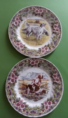 Deux assiettes made in England. 
