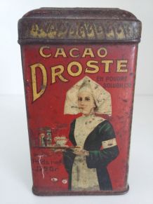 Petite boite tôle ancienne Cacao Droste