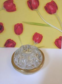 Pique fleurs en verre de Reims 