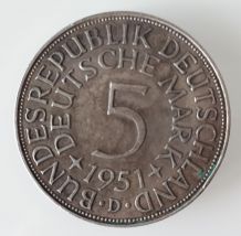 Pièce de 5 Deutschmark 1951