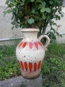 Vase en céramique émaillée 490-25 - West Germany 